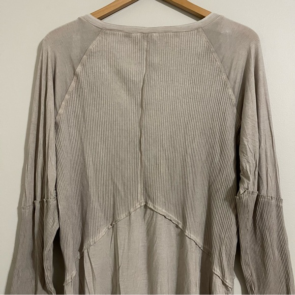 Pol Green Moss Ribbed Long Sleeve Top Tunic xl - Picture 6 of 11